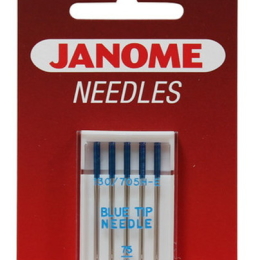 Igły Janome BLUE TIP do tkanin ( do szycia i haftowania materiałów syntetycznych) - Janome 200346007B
