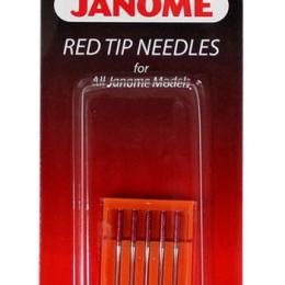 Igły Janome RED TIP do tkanin ( do szycia i haftowania grubszych materiałów) - Janome 990314109